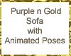 Purple n Gold Sofa Ani