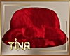 Jisoo Red Fluffy Hat