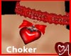 .a Heartbow Choker Ruby