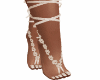 Cream Flower Sandals