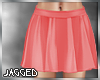 Pink pleated mini skirt