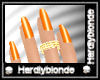 HB* Dainty Pumpkin Nails
