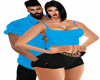 Couple Blue Shirt