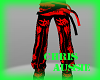 Toxic Red raver pants