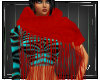 Fringed Scarf Red