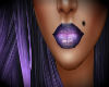 Allie Black/Purple Lips