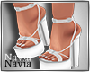 Dragana white heels