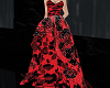 Red Prom Dress w flowers