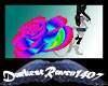 Rainbow Rose Tail White