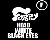 ~FURR~HEAD~WHITE/BLK/EYE