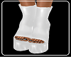 White Latex Boots