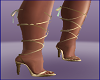 Gold Elf Wrap Shoes