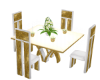 Gold Table Roses Candles