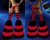 toxic red boots