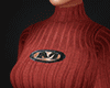 $ viscose sweater red