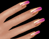 unhas nails rosa perola