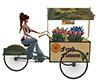 Boho Flower Cart Bicycle