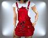 *S* Red Coverall Dress
