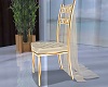 Cream Wedding Chair Gold