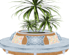 Sky Blue Circle Settee