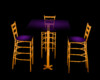 Purple club table 3 seat