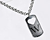 k. necklace letter W
