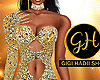 *GH* Ebony Gown No Train