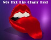 80s Hot Lip Chair Red
