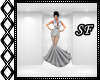 SF* Elegant Silver Dress