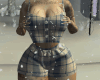 (F) blue plaid pj