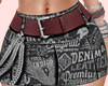 E* Black News Skirt