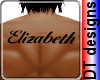 Elizabeth back tattoo