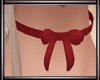 *L* Red Bow Choker
