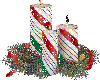 {3DF}Candy Cane Candles