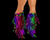 rave rainbow boots