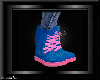 BLUE & PINK BOOTS