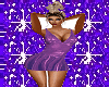 purple pvc dress