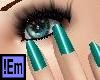 !Em Teal Green Nails