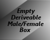 Empty Deriveable M/F Box