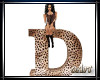 Leopard Letter D