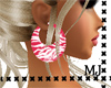 Hot Pink Zebra hoops