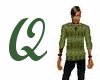 Olive Snakeskin Sweater