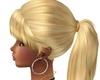 blond ponytail
