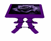 Purple rose end table