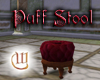 Puff Stool - red