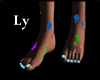 *LY* Paint Glow Feet