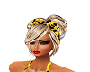 blonde hair yellow bow