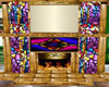 Stained Glass Fireplace