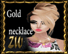 Gold necklace zw*