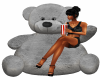 Grey Teddy Bear Seat